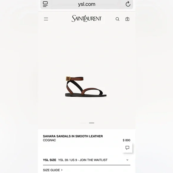 New YSL SAHARA SANDALS | EU 39 - Picture 14 of 17